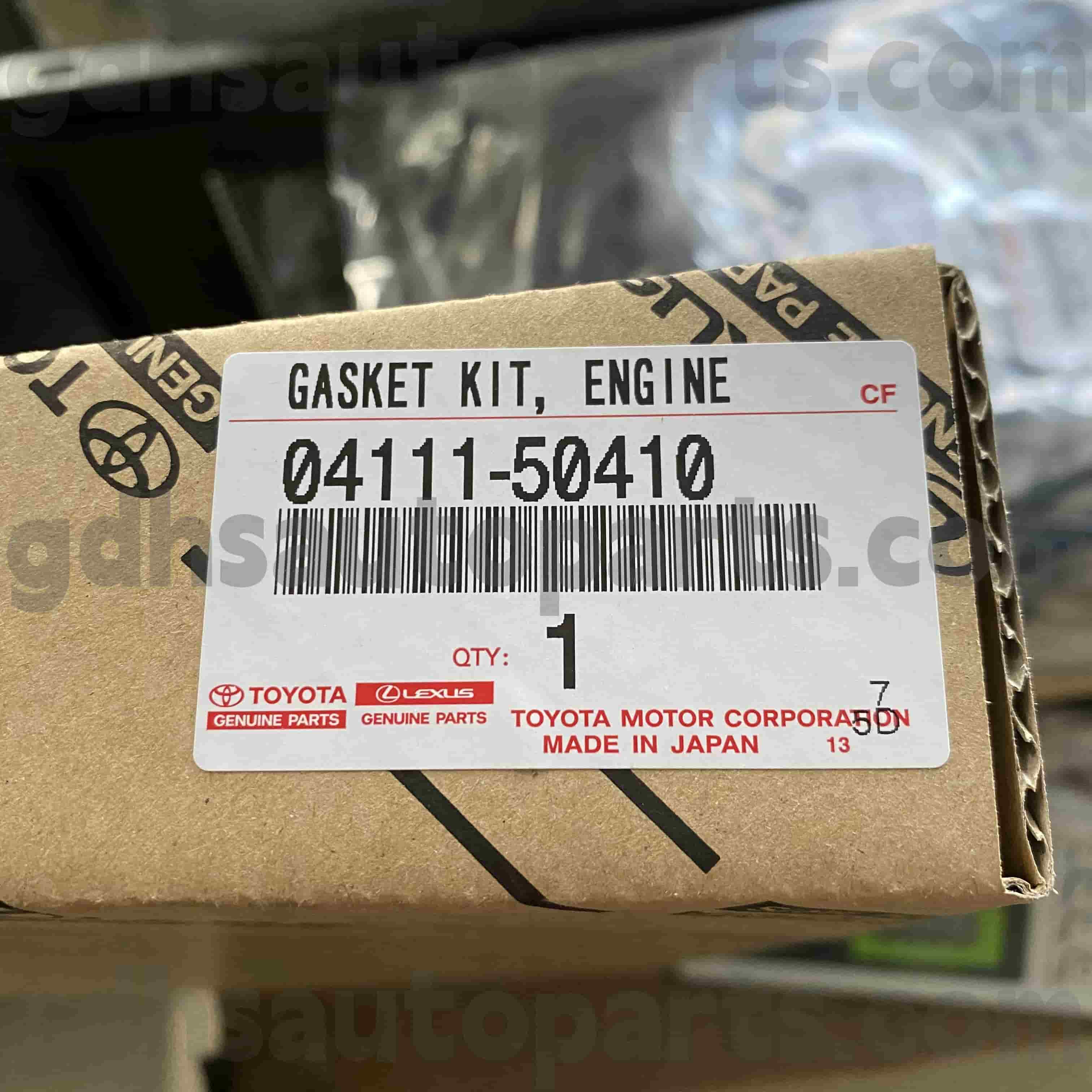 04111-50410 „TOYOTA“ Originalios dalių variklio kapitalinio remonto rinkinys, skirtas „Land Cruiser“