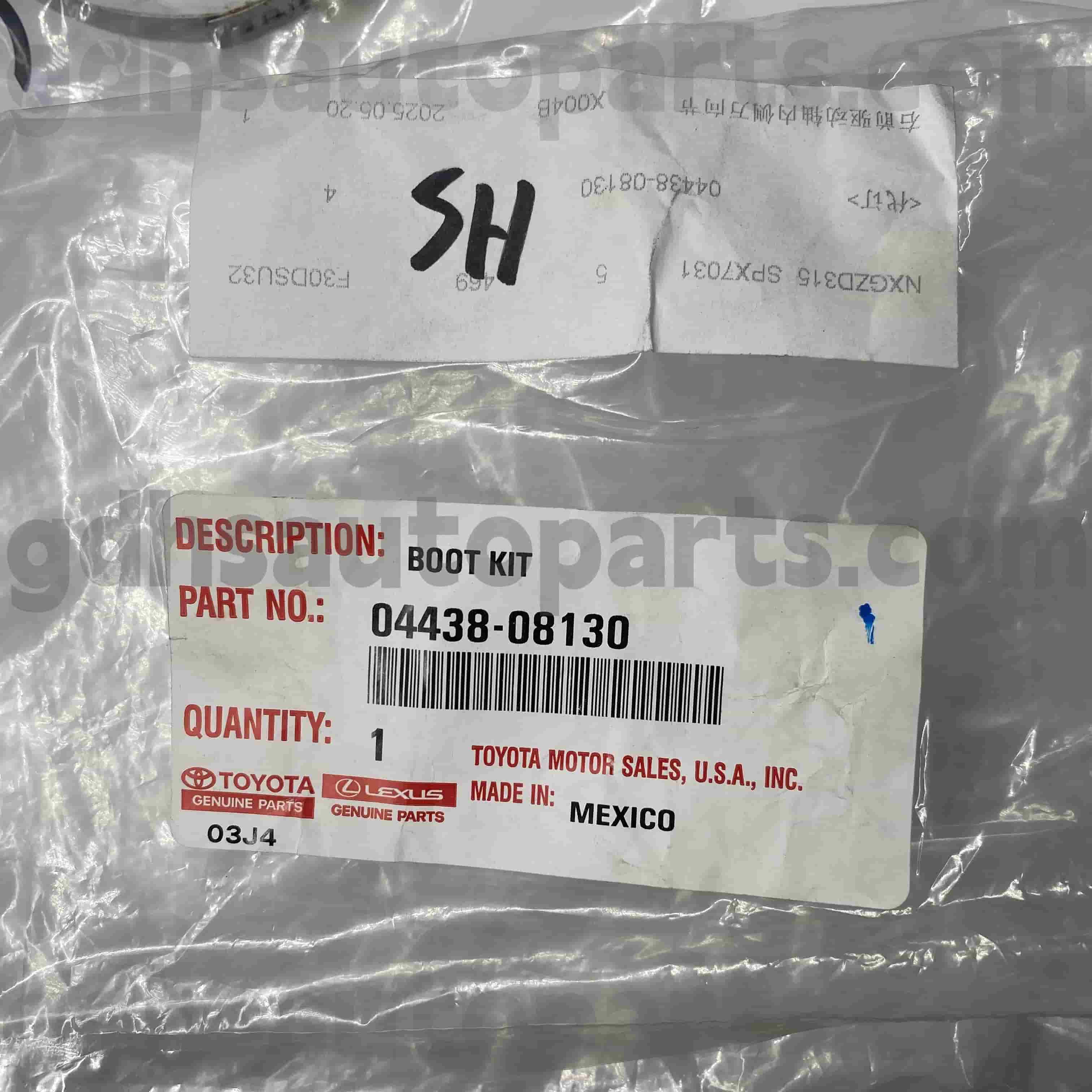 04428-08130 „TOYOTA“ Originalios dalys CV BAŠTAS Nr. GSV40/60 GSL3#