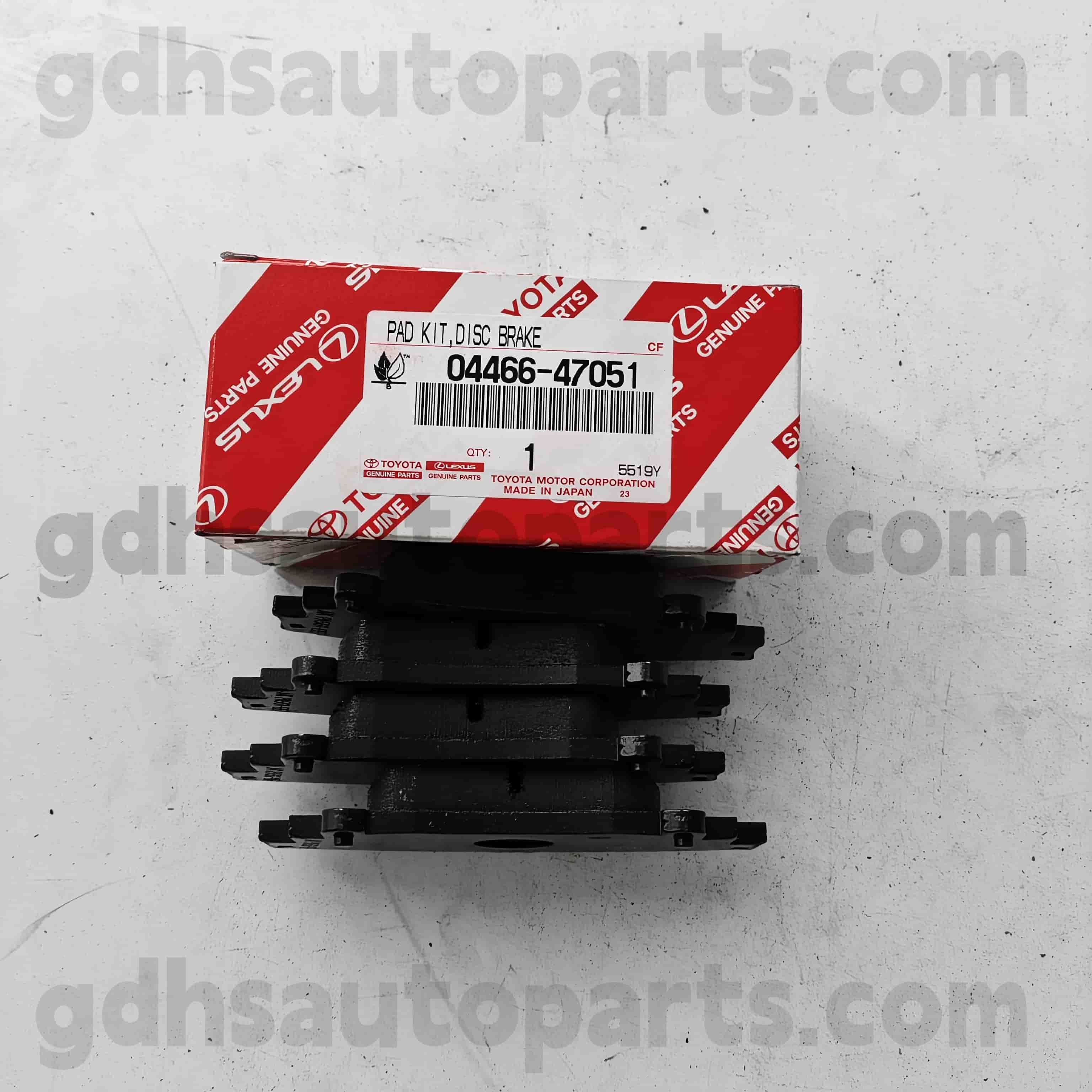 04466-47051 „TOYOTA“ Originalios dalys Galinės stabdžių padėkliukai „Prius V 、 EZ“ važiuoklei Nr. Zgr2#