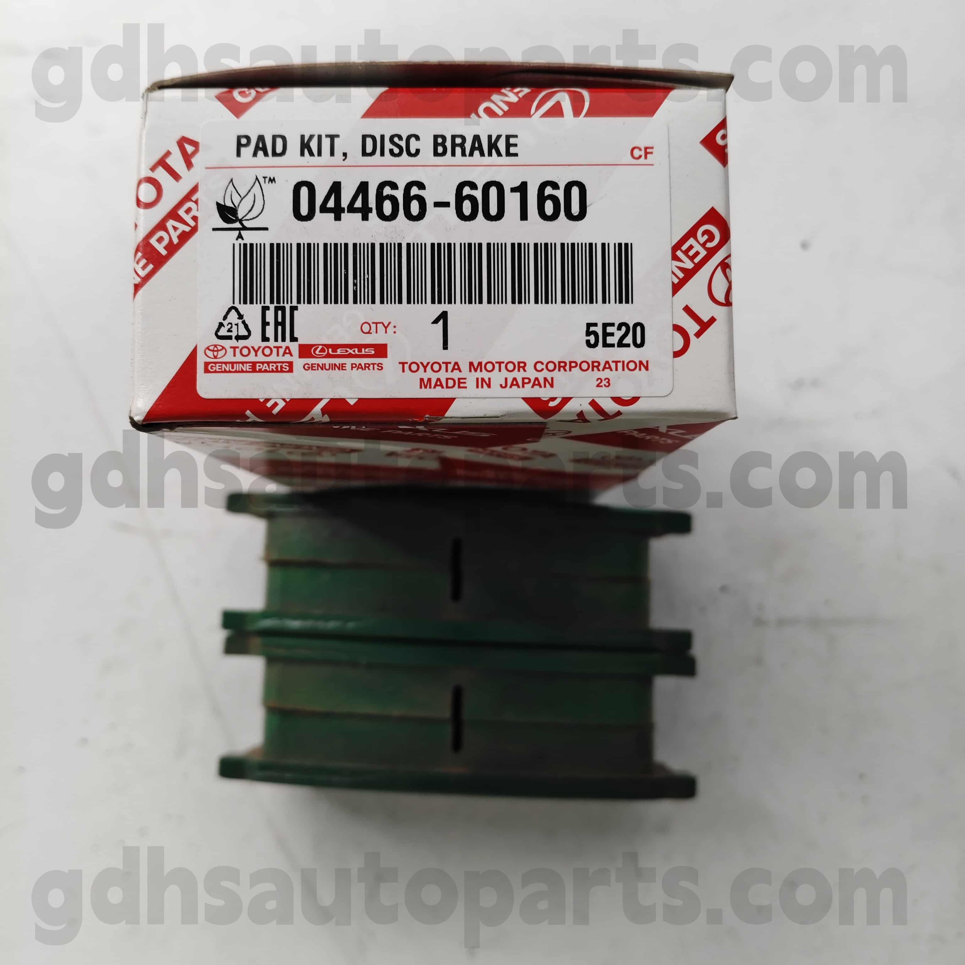 04466-60160 „TOYOTA“ Originalios dalys Galinės stabdžio padėkliukai, skirtai sausumos kreiseriui 、 lx450d/460/570 važiuoklė Nr. URJ202