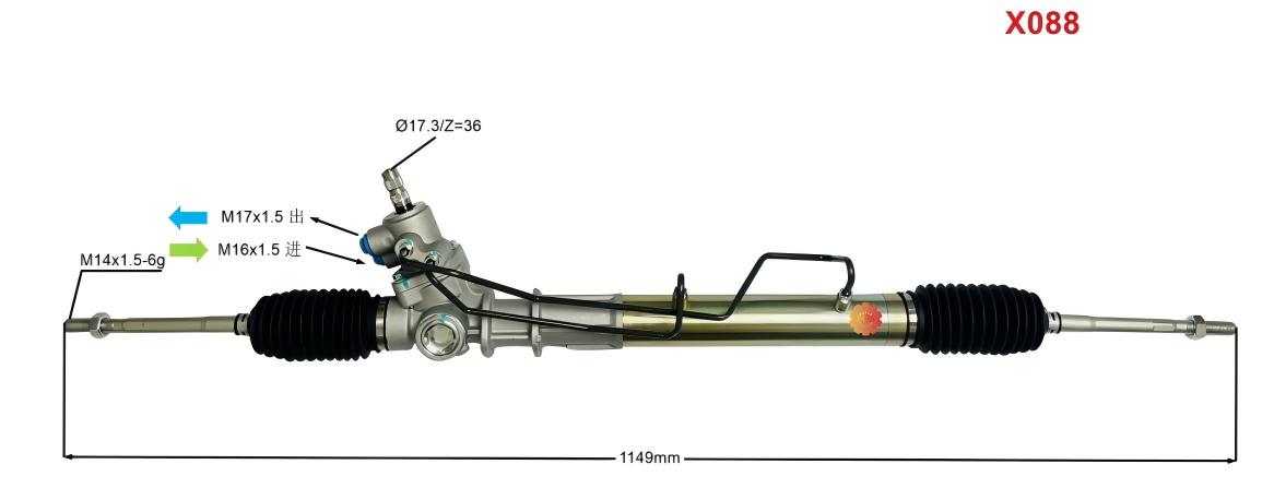 44250-22222 Aworks® automobilių vairo pavara