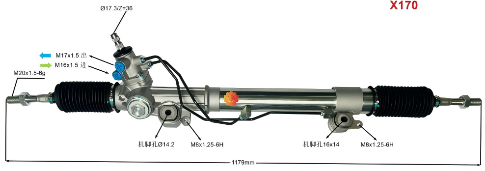 44250-60090 Automobilių vairo pavara