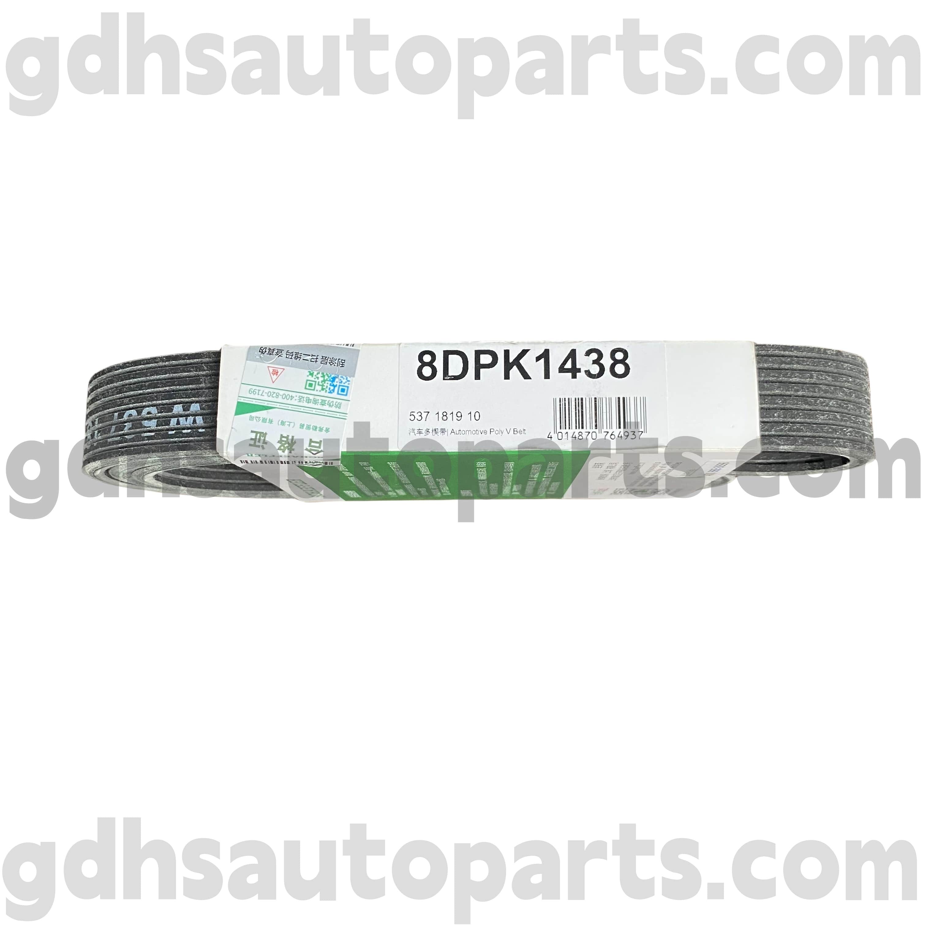5371819100 „Schaeffler ina“ pavaros diržas, skirtas „Range Rover Velar OE“ Nr. LR091608