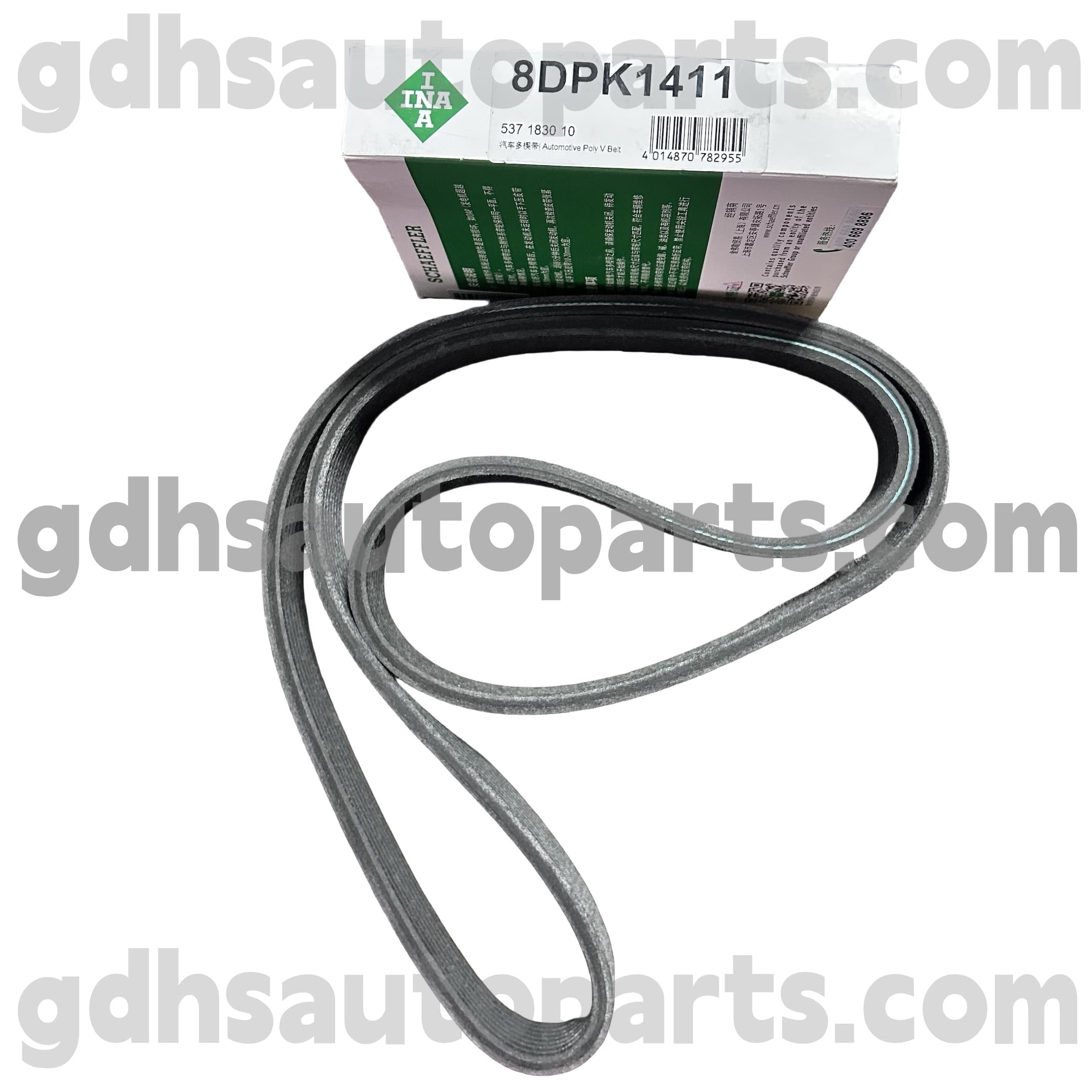 5371830100 „Schaeffler ina Supercharger“ pavaros diržas, skirtas Jaguar XJ, Jaguar XF, Jaguar XE, Jaguar XK, F-Type, F-PACE OE Nr. C2D39175