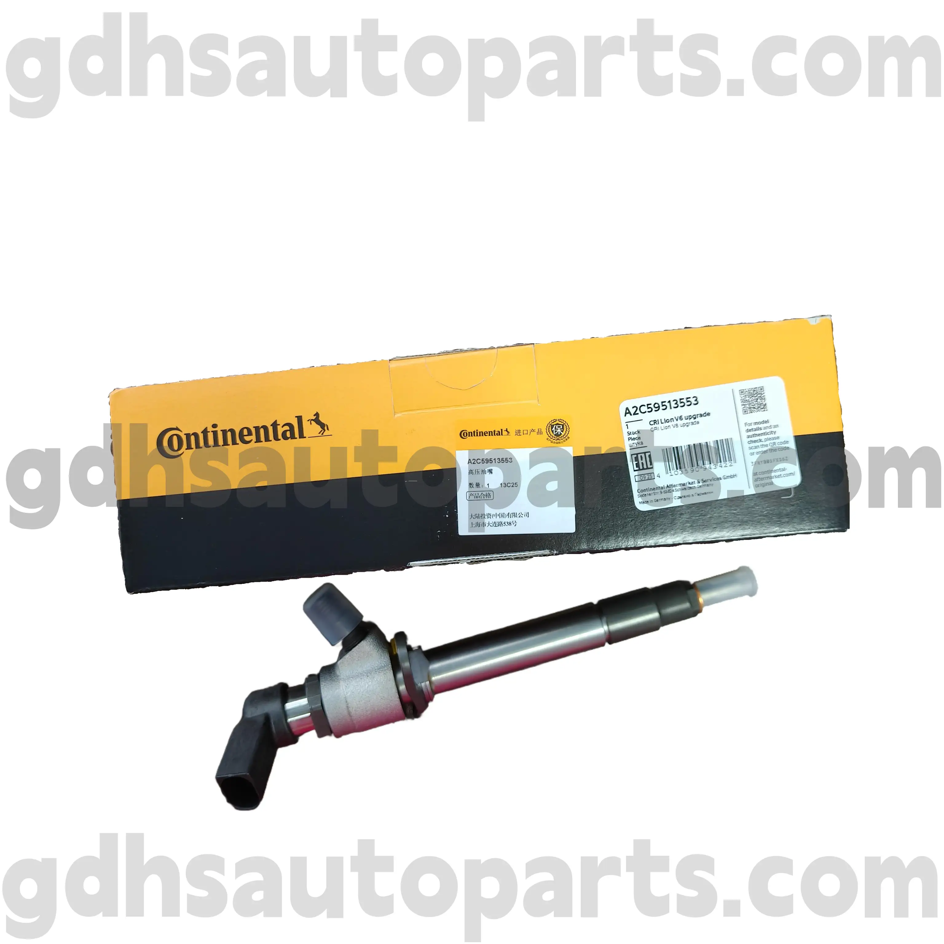A2C59513553 Continental Fuel Injector for Range Rover Sport, Land Rover Discovery 4 OE Nr. LR006496