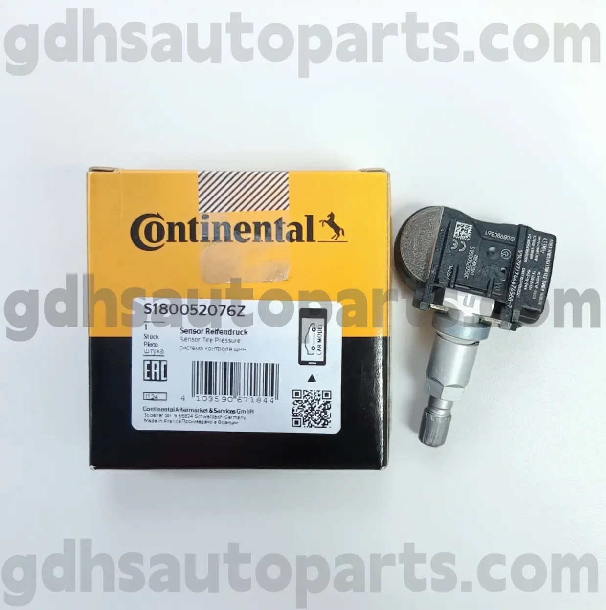 S180052076Z Continental Tire slėgio slėgio stebėjimo jutiklis, skirtas „Range Rover“, „Range Rover Sport“, „Land Rover Discovery 4“, „Range Rover Velar OE NO“. LR070840